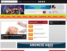 Tablet Screenshot of guaribasfm.com.br